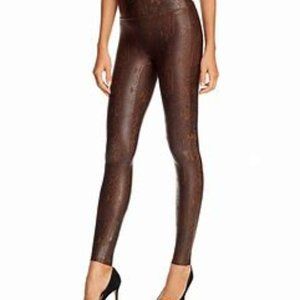 Spanx faux snake skin leggings